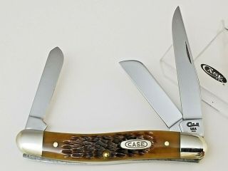 1996 Case Xx Usa 6318 Ss Stockman Knife 3 5/8 " Brown Rogers Bone Handles
