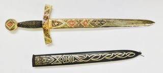 Vintage Spanish Sword Letter Opener With Sheath Game Of Thrones On Your Desk