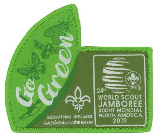 24th World Scout Jamboree 2019 Ireland Contingent Uniform Patch Badge Wsj Summit