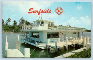 Postcard Fl Miami Beach Surfside 6 Floating House As Seen On Tv N14