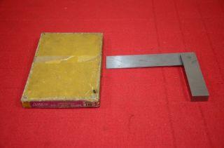 Vintage Machinists Square 4.  5 " Tool No.  166 Lufkin Rule Co.  Box 1829