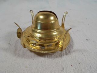 Vintage Queen Anne Style " 1 " Size Brass Oil Lamp Burner C1950s