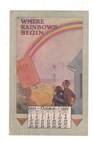 Advertising Postcard For Farmers & Mechanics National Bank Frederick,  Md.  1924 2