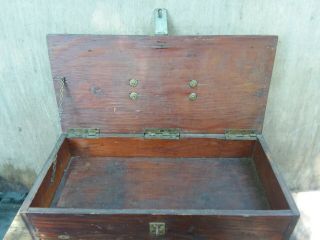 Vtg Hand Made Wood Storage Carry Case Box/Tray Tackle Tool Jewelry Craft Doll 5