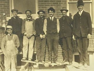 Antique Photograph Workmen Workers Tradesmen Cabinet Photo Studio 26655