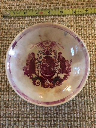 Antique Independent Order Of Odd Fellows Dish