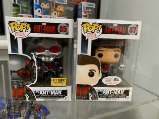 Ant - Man (unmasked) Collector Corps Funko Pop Marvel Vinyl Figure 87 And Ht 85