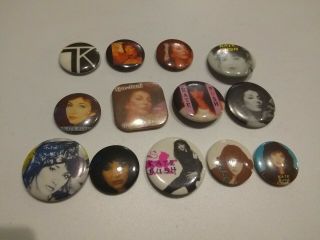Set Of 13 Kate Bush Pins From The Early 80s