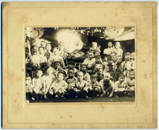 7213 1920s Japanese Old Photo / Portraits Of Young Boys W Happi Festival Costume