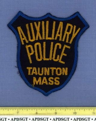 Taunton Auxiliary (old Vintage) Massachusetts Sheriff Police Patch Reserve