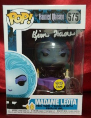 Disneyland Haunted Mansion 50th Funko Signed Madame Leota Gitd Pop & Bonuses