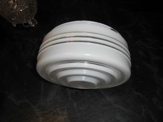 Vintage Milk White Ceiling Fixture Globe Light Shade 7 3/4 " Fitter