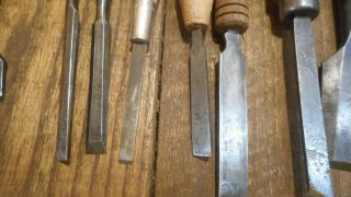 L4409 Vintage & Antique Wood Chisels - Some need TLC - 1 Stanley 750,  Etc 6