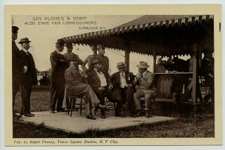 Rppc Govenor Charles Evans Hughes Sr.  Syracuse York State Fair,  Cigars 1908