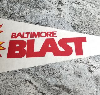 Vintage Pennant Flag Vintage MISL Baltimore Blast Soccer 1980s 30x12 TX 3