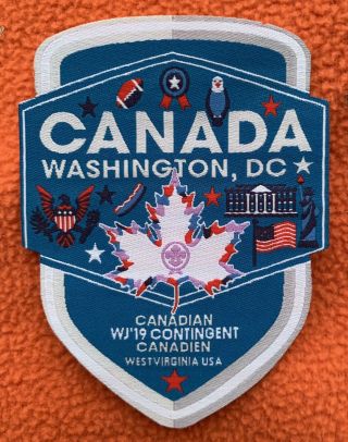 2019 World Scout Jamboree Official Canada Contingent Washington Dc Patch Badge