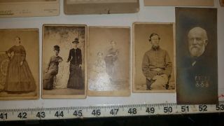 Antique 1800s Photos Black White Pictures Photograph Women Men Civil War Soldier 5
