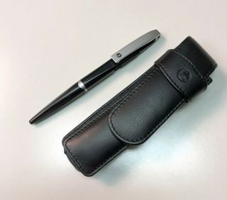Pelikan Ballpoint Pen No.  1 Design L.  Colani Black Silver Pen Lther 2 - Pen Holder