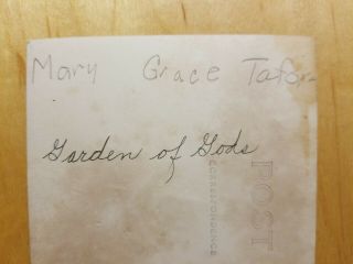 A16) Postcard Mary Grace Tafoya Garden Of The Gods Indian Family Native American