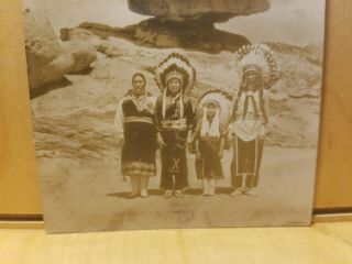 A16) Postcard MARY GRACE TAFOYA Garden of the Gods Indian Family Native American 3