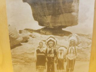 A16) Postcard MARY GRACE TAFOYA Garden of the Gods Indian Family Native American 4