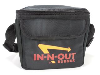 In - N - Out Burger Lunch Cooler Bag Soft Shell Insulated With Zipper & Strap Black