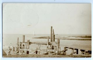 1911 View Of The Bay,  Belford,  Jersey; Real Photo Postcard Rppc