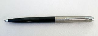 Parker Ballpoint Pen 45 Std M Black & Stainless Steel