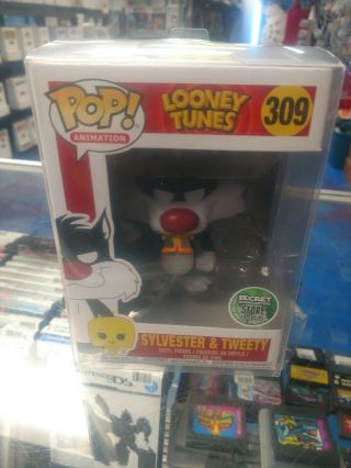 Funko Pop Animation Wb Looney Tunes Sylvester Ate Tweety Custom Limited Vinyl