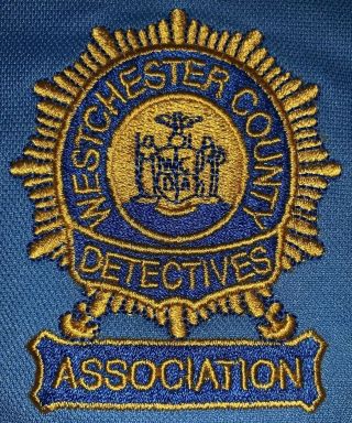 Wcpd Westchester County Police Department T - Shirt Sz L Detective Bureau Nypd