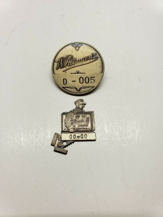 Vintage Whitmans Chocolates Pinback Pin And Advertising