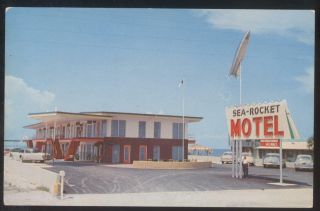 Postcard St Petersburg Florida/fl Sea Rocket Tourist Motel Motor Court 1940 