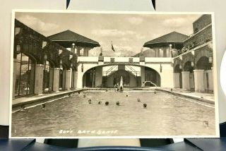 Vintage Postcard Government Bath,  Noble Banff,  Alberta Canada,  Photo