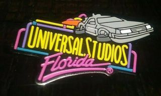 1997 Universal Studios Back To The Future Car Collectible Pin Rare Authentic