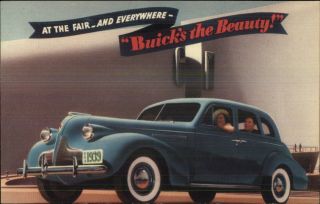 1939 Buick Auto Car Art Deco At The Fair - 1939 Ny World 
