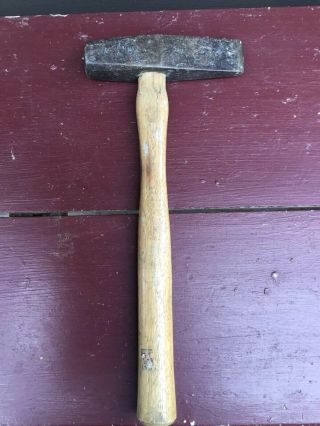 Vintage Warwood 1 - 1/2 Lb Blacksmith Hammer Wood Handle Usa Very Rare
