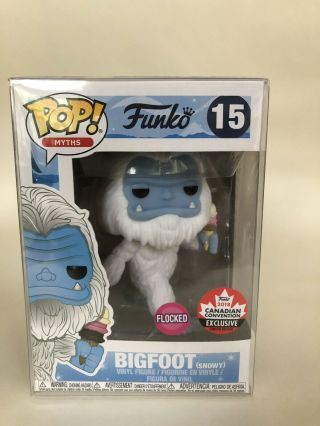 Funko Pop Myths Flocked Snowy Bigfoot 15 Fan Expo Canada Exclusive 2018
