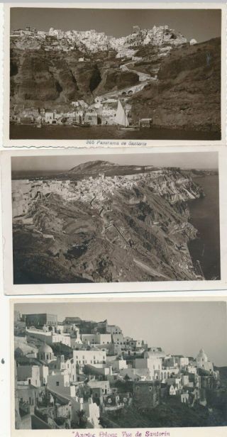 Hellas Greece Santorini 5 Real Photo Postcards