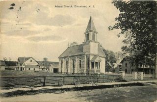 1916 Jersey Photo Postcard: Advent Church,  Eatontown,  Nj Pub By Dickopf
