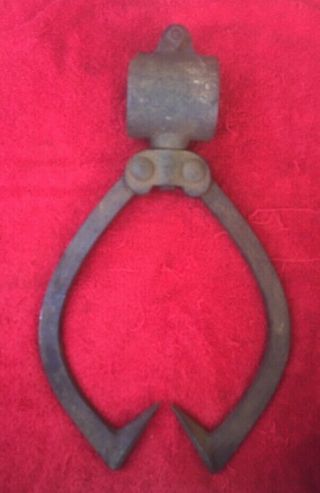 Vintage Two Man Log Pull With Good Points For Display Or Use 3