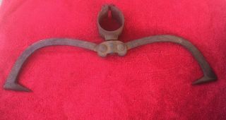 Vintage Two Man Log Pull With Good Points For Display Or Use 5