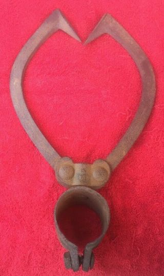 Vintage Two Man Log Pull With Good Points For Display Or Use 7