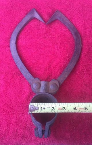 Vintage Two Man Log Pull With Good Points For Display Or Use 8