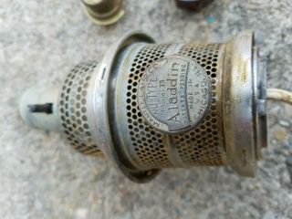 (3) Victorian/vintage/antique Kerosene/oil Lamp Parts,  Very Old.  1 Winner. 2