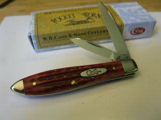 Case Xx Tony Bose Pw Tear Drop Knife Tb62028ss Old Red Bone Handles Made In Usa