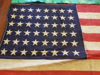 WW2 Era - Small size 48 Star US Flag - Military Estate vintage old 2