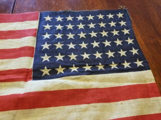 WW2 Era - Small size 48 Star US Flag - Military Estate vintage old 6