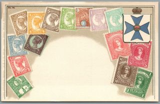 Stamps Of Queensland,  Australia No.  50 Postcard - Ottmar Zieher,  Munich
