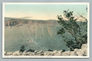 “meteorite Mountain” Arizona—antique Crater Canyon Diablo Az Fred Harvey Pc 