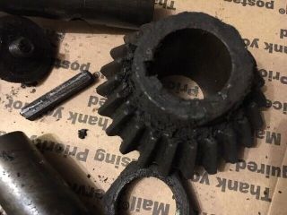 Blacksmith Drill SMALL PARTS,  SPINDLE cast iron antique anvil forge interest 4